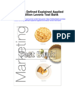 Marketing Defined Explained Applied 2Nd Edition Levens Test Bank Full Chapter PDF