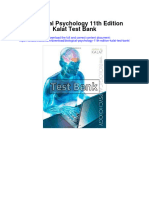 Biological Psychology 11Th Edition Kalat Test Bank Full Chapter PDF