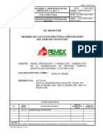 MC-486.109-F-400 Memoria de Cálculo Estructural Por Explosión Del Muro de Contención