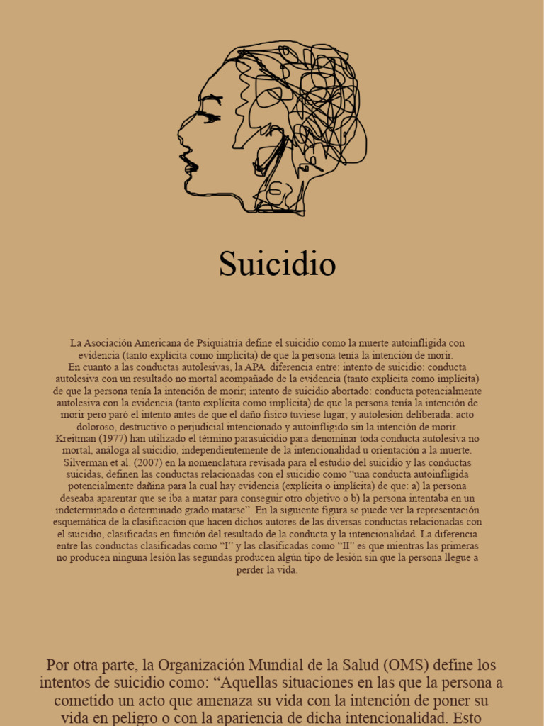 Presentación | PDF | Suicidio | Medicina CLINICA