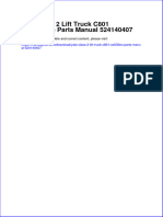 Yale Class 2 Lift Truck c801 Os030ec Parts Manual 524140407