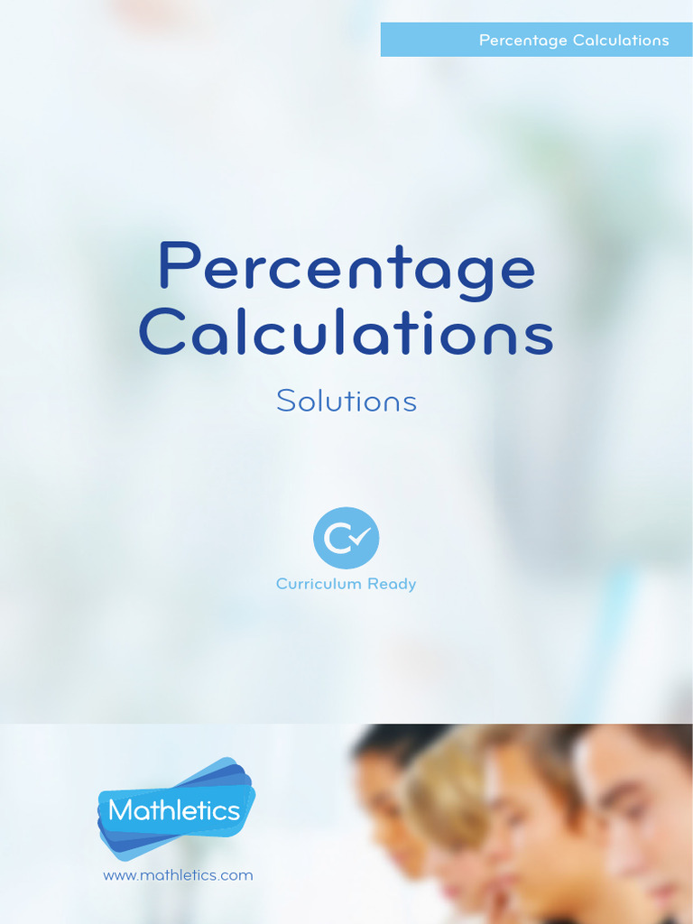 78111340.I Percentage Calculations Solutions USA | PDF | Division ...