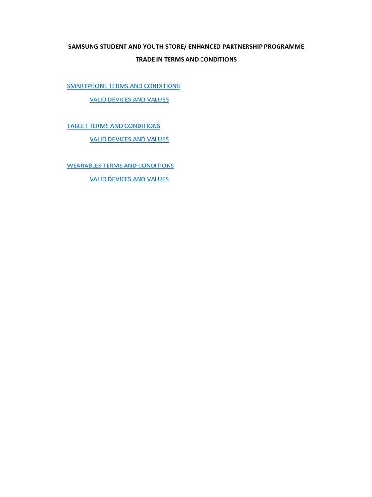 Samsung Galaxy Tradein Program | PDF | Credit Card | Credit