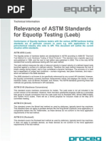 Equotip ASTM Standards For Leeb Testing E 2010.04.23