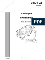 0804-02 Гл.передача Central gear RP832-RBP832 Work Description