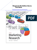 Marketing Research 6Th Edition Burns Test Bank Full Chapter PDF