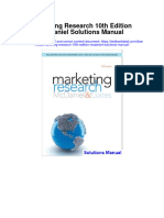Marketing Research 10Th Edition Mcdaniel Solutions Manual Full Chapter PDF