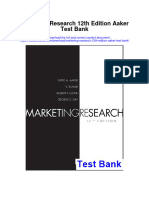 Marketing Research 12Th Edition Aaker Test Bank Full Chapter PDF
