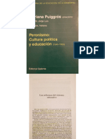 Peronismo - Las Reformas Educativas - Puiggros