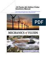 Mechanics of Fluids 4Th Edition Potter Solutions Manual Full Chapter PDF
