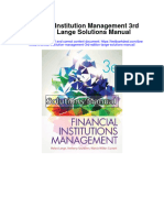 Financial Institution Management 3Rd Edition Lange Solutions Manual Full Chapter PDF
