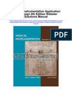 Medical Instrumentation Application and Design 4Th Edition Webster Solutions Manual Full Chapter PDF