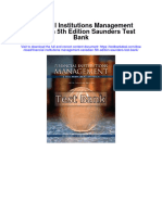 Financial Institutions Management Canadian 5Th Edition Saunders Test Bank Full Chapter PDF