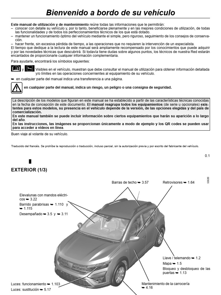 Manual SANDERO PDF Componentes Bienes manufacturados