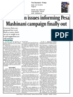 Pesa Mashinani Draft Bill On Issues