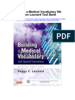 Building A Medical Vocabulary 9Th Edition Leonard Test Bank Full Chapter PDF