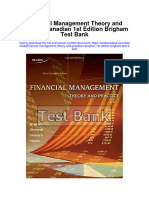 Financial Management Theory and Practice Canadian 1St Edition Brigham Test Bank Full Chapter PDF