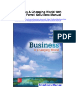 Business A Changing World 10Th Edition Ferrell Solutions Manual Full Chapter PDF