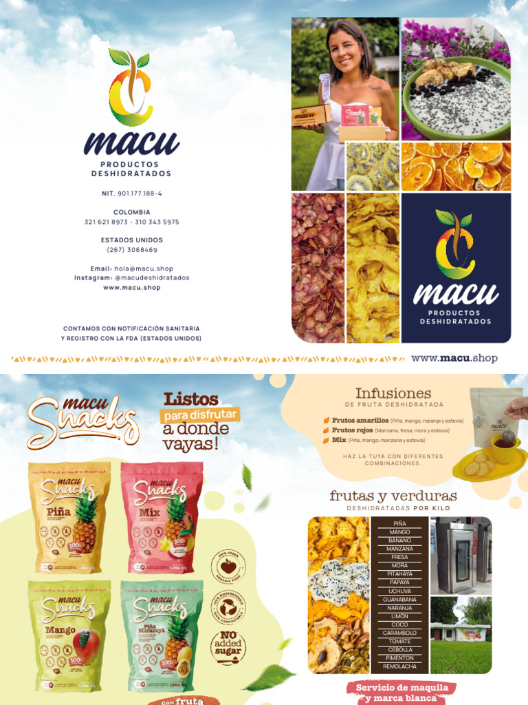 Brochure Macu | PDF | Cultivos | Agricultura