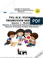 PDF Tourismpromotionservices q1 Module 2 For Teacher - Compress