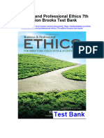 Business and Professional Ethics 7Th Edition Brooks Test Bank Full Chapter PDF