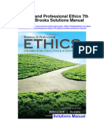 Business and Professional Ethics 7Th Edition Brooks Solutions Manual Full Chapter PDF