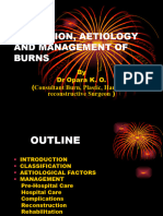 Definition, Aetiology and Management of Burns