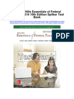 Mcgraw Hills Essentials of Federal Taxation 2019 10Th Edition Spilker Test Bank Full Chapter PDF