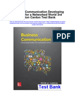 Business Communication Developing Leaders For A Networked World 3Rd Edition Cardon Test Bank Full Chapter PDF