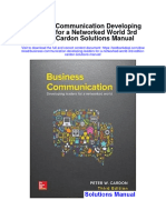 Business Communication Developing Leaders For A Networked World 3Rd Edition Cardon Solutions Manual Full Chapter PDF
