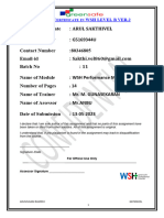 A C WSH Level B Ver.2: Dvance Ertificate IN