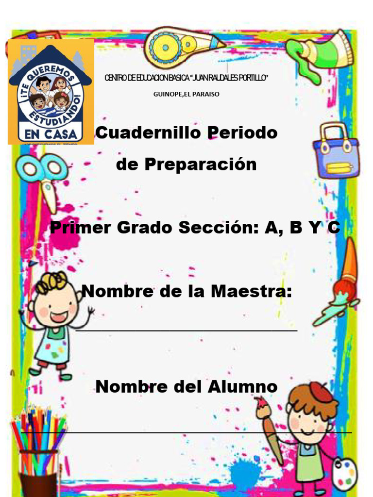 Cuadernillo de Actividades Primer Grado | PDF