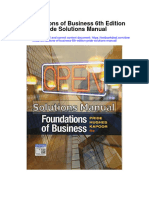 Foundations of Business 6Th Edition Pride Solutions Manual Full Chapter PDF