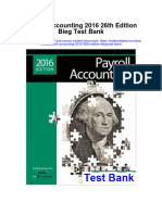 Payroll Accounting 2016 26Th Edition Bieg Test Bank Full Chapter PDF