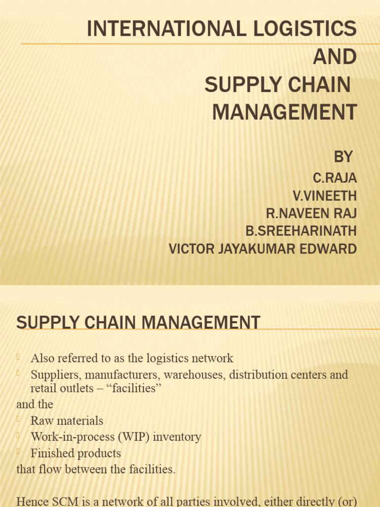 International Logistics & Supply Chain Management | PDF | Business