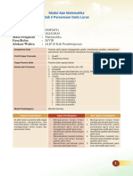 Modul Ajar Matematika Bab 5 Persamaan Garis Lurus