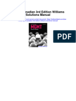 MGMT Canadian 3Rd Edition Williams Solutions Manual Full Chapter PDF