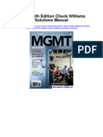 Mgmt6 6Th Edition Chuck Williams Solutions Manual Full Chapter PDF