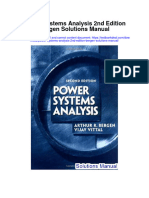Download Power Systems Analysis 2Nd Edition Bergen Solutions Manual full chapter pdf