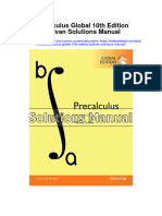 Precalculus Global 10Th Edition Sullivan Solutions Manual Full Chapter PDF
