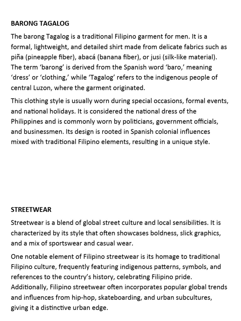 Physical Appearance Meaning Tagalog