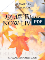 Let All Things Now Living - Sheet Music