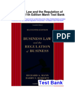 Ebook Business Law and The Regulation of Business 11Th Edition Mann Test Bank Full Chapter PDF