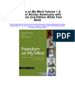 Freedom On My Mind Volume 1 A History of African Americans With Documents 2Nd Edition White Test Bank Full Chapter PDF