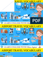 Travel Vocabulary With Picture Animations and Sentence Samples - Fun Learning English With Miss Agnez