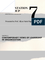CH13 - Contemporary Views of Leadership in Organization - Reporter7