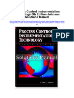 Process Control Instrumentation Technology 8Th Edition Johnson Solutions Manual Full Chapter PDF