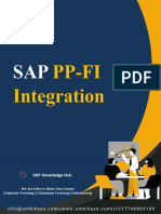 SAP PP-FI Integration 