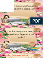 TLE 6 PPT Q3 - Time, Money, Materials and Effort in Making A Project1