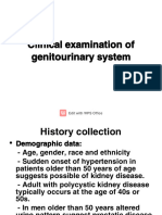 Clinical Examination of Genitourinary System